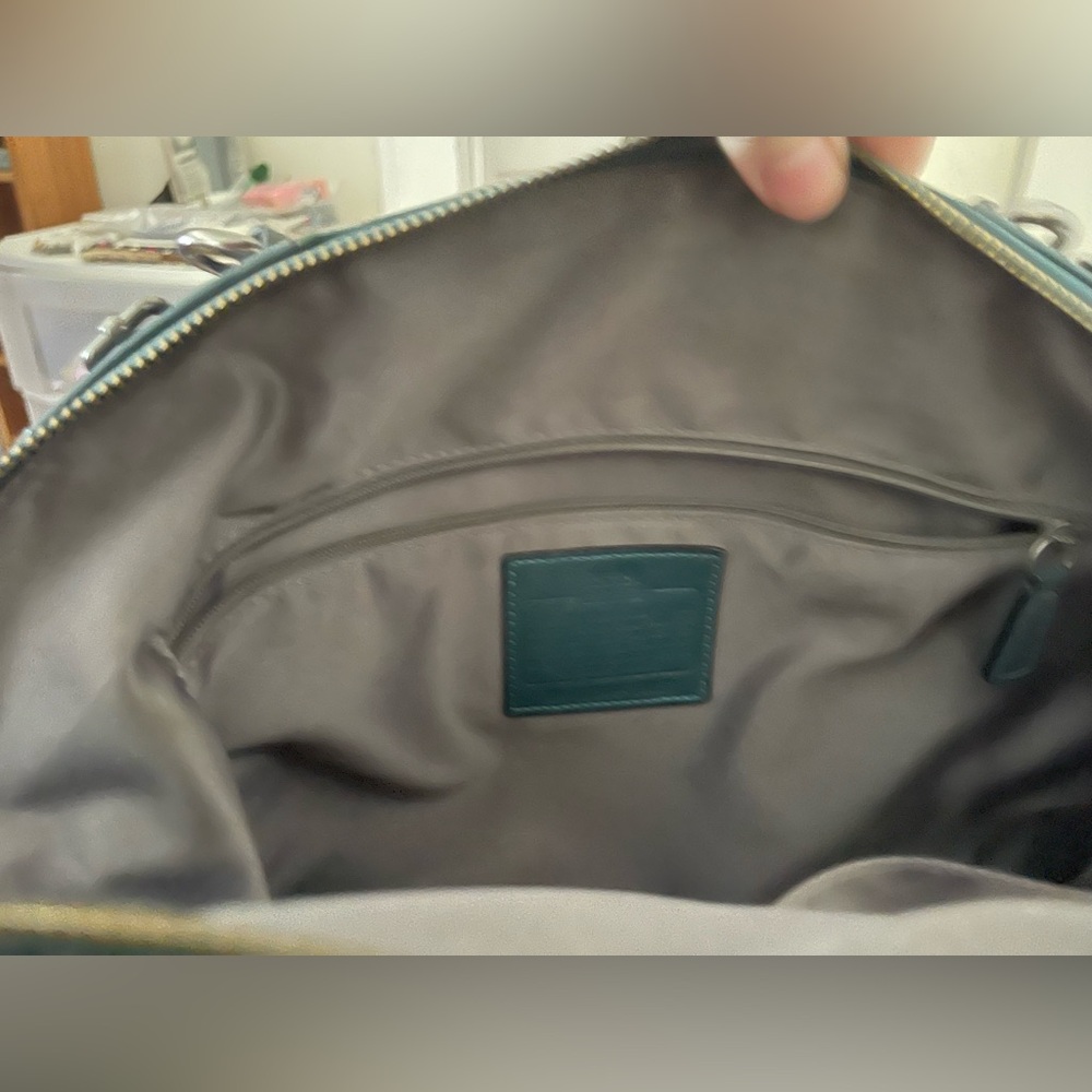 Coach Madison Embossed Croc Sophia Satchel - Picture 12 of 14